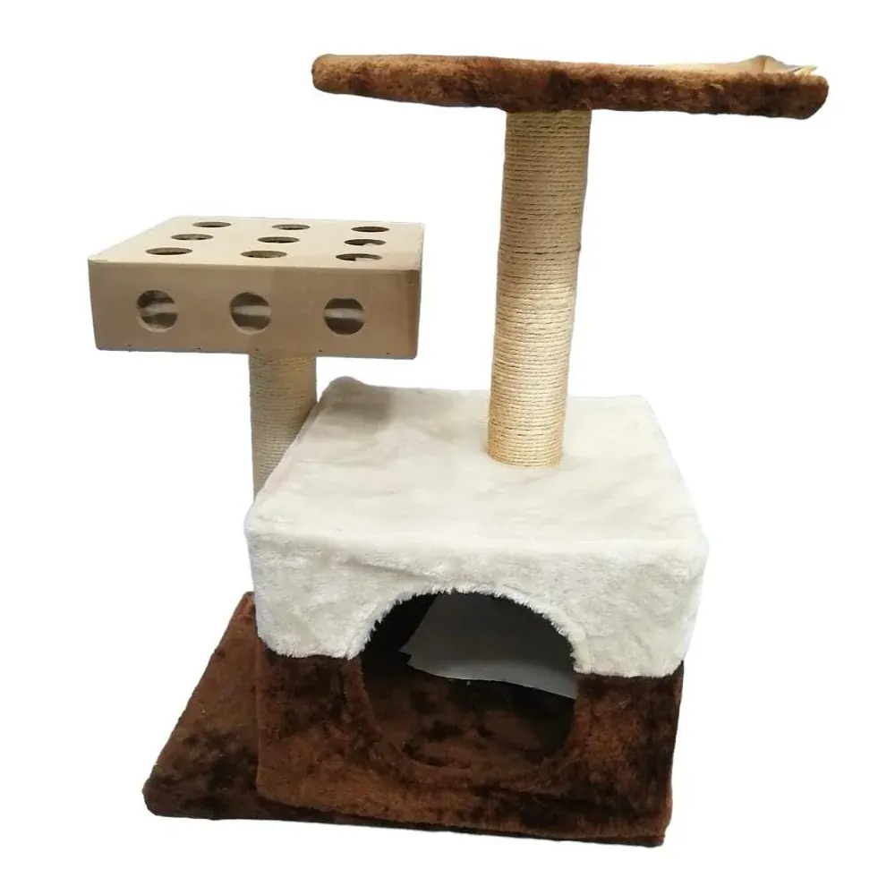 Arbre à chat avec un boxe de jeu amusant Canijess (43*33*66cm) miniature 2