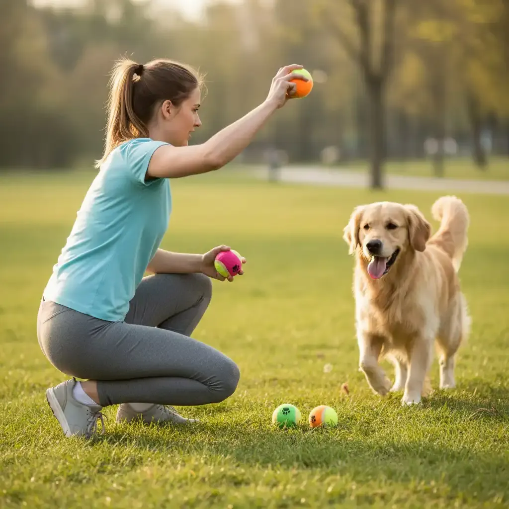 Balles de tennis pour Chien Mascow (4 balles) miniature 2