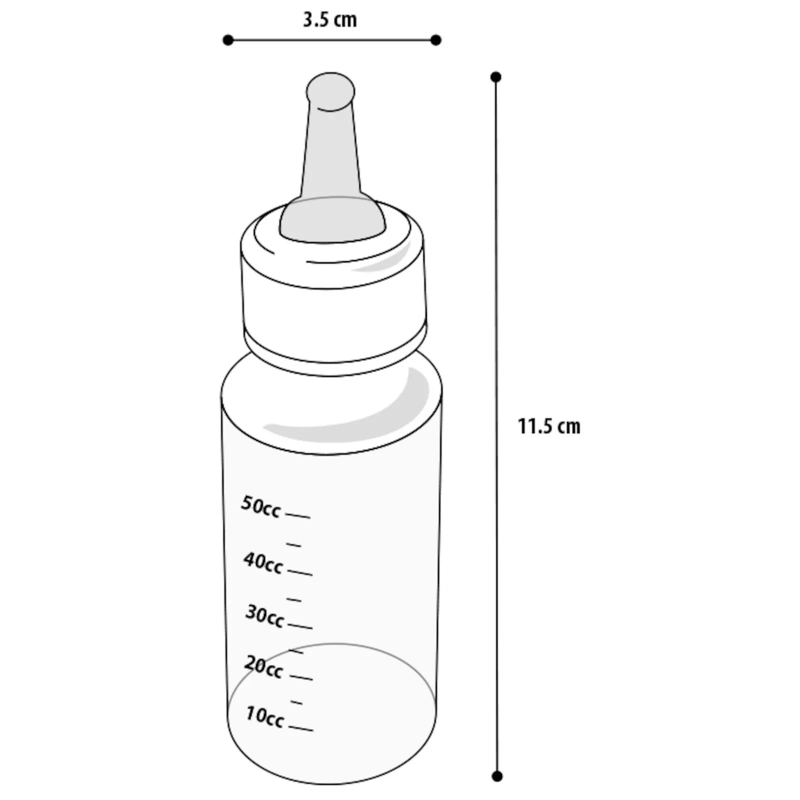 Biberon pour chaton et chiot 50ml – Flamingo miniature 3