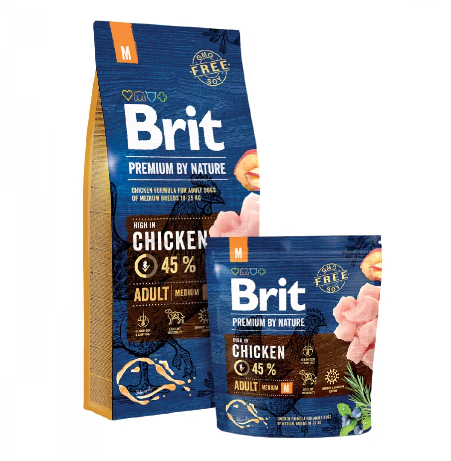 Brit Premium by Nature Croquettes Adulte race medium (3 kg | 15 kg) miniature 2