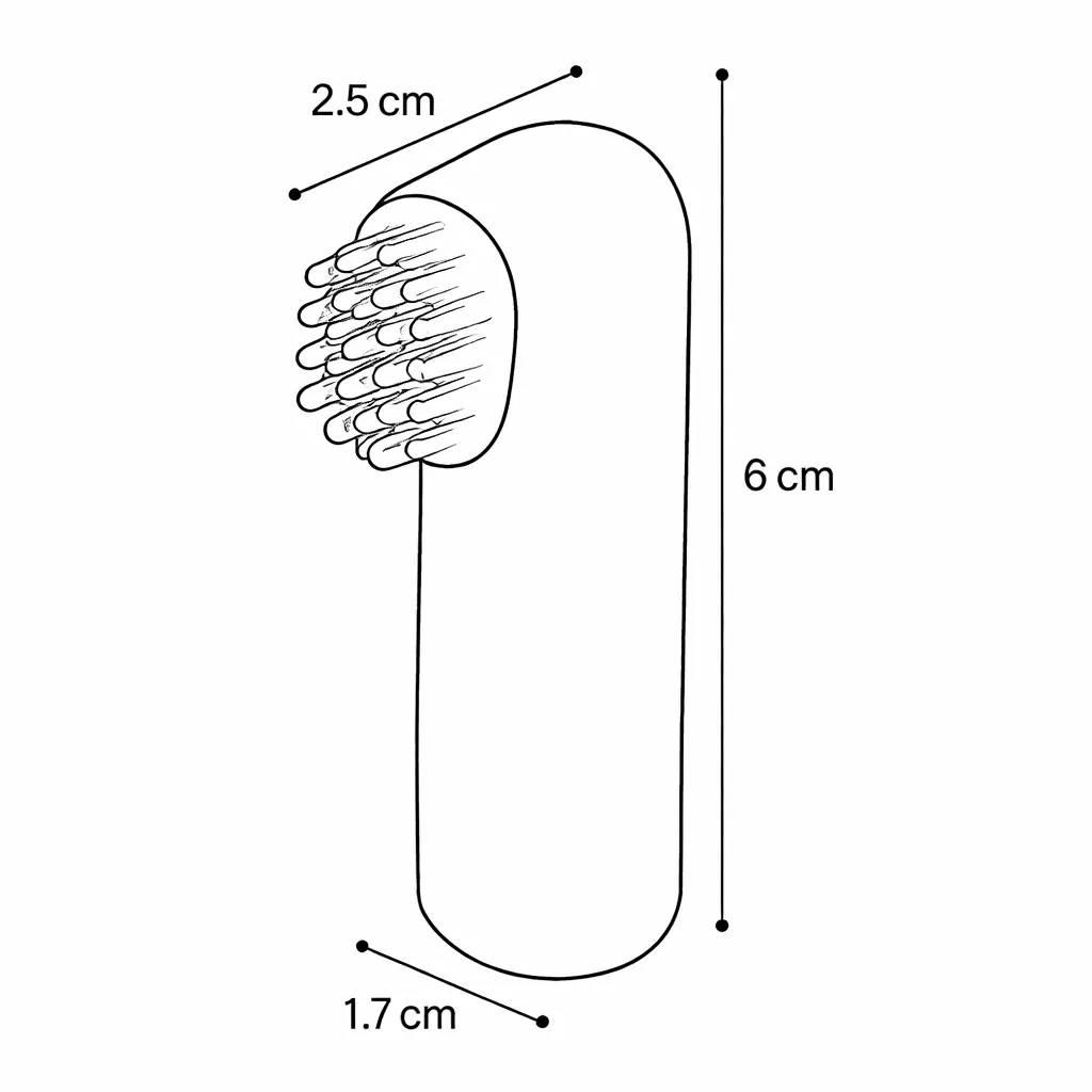 Brosse à Dents De Doigt Dentes Pour Chien – Flamingo miniature 5