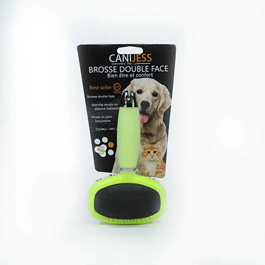 Brosse Double Face Pour Chien et Chat Canijess miniature 2