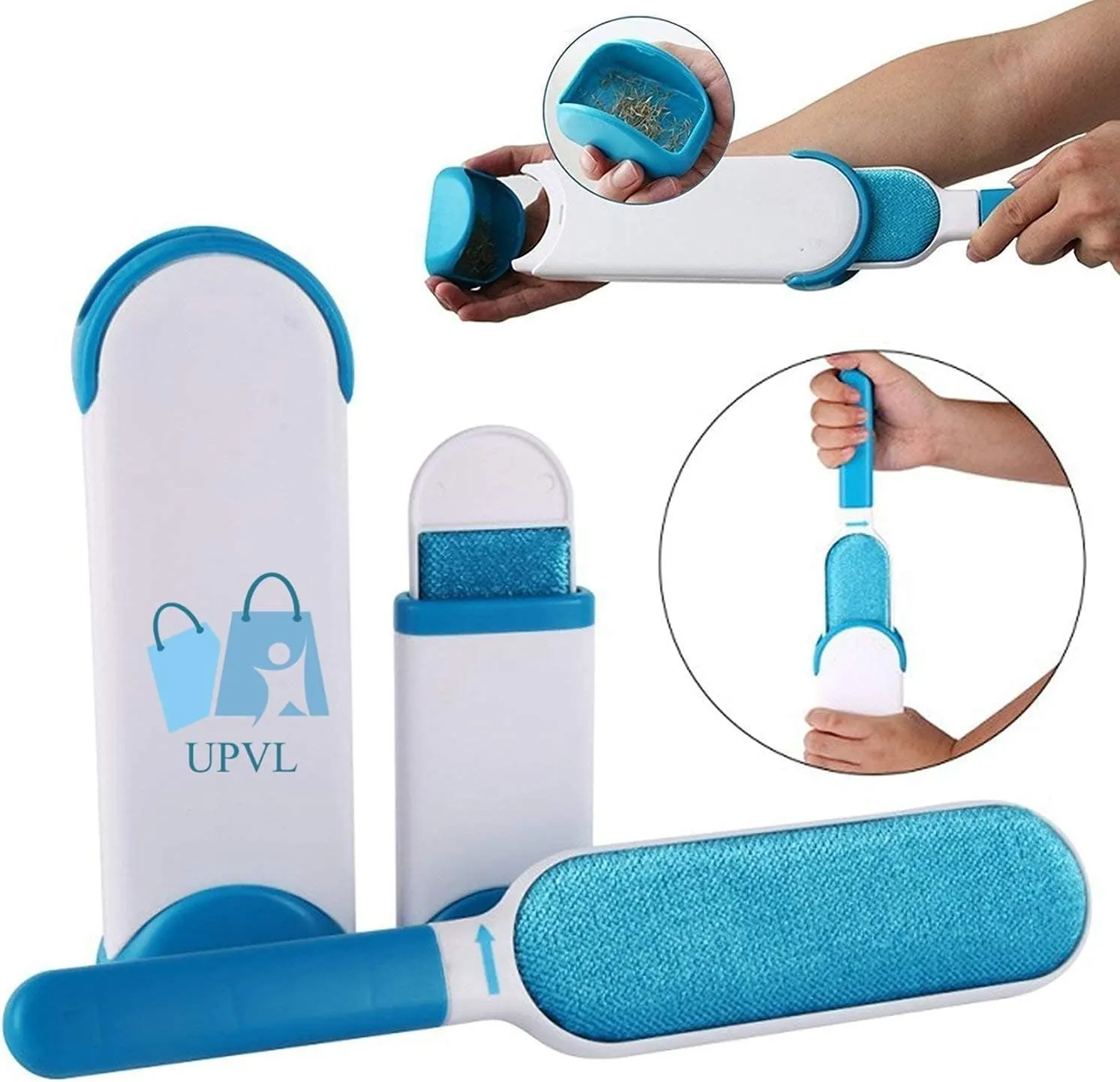 Brosse double face pour enlever les poils d’animaux miniature 3