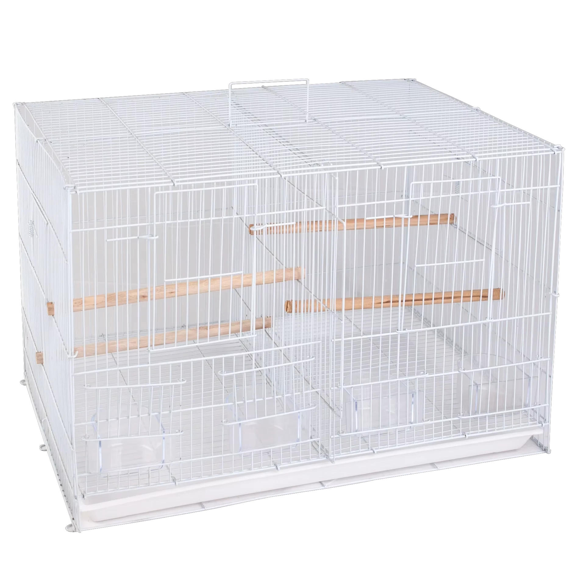 Cage à Oiseaux en Fer Pliable avec Poignée 60 X 41.5 X 41