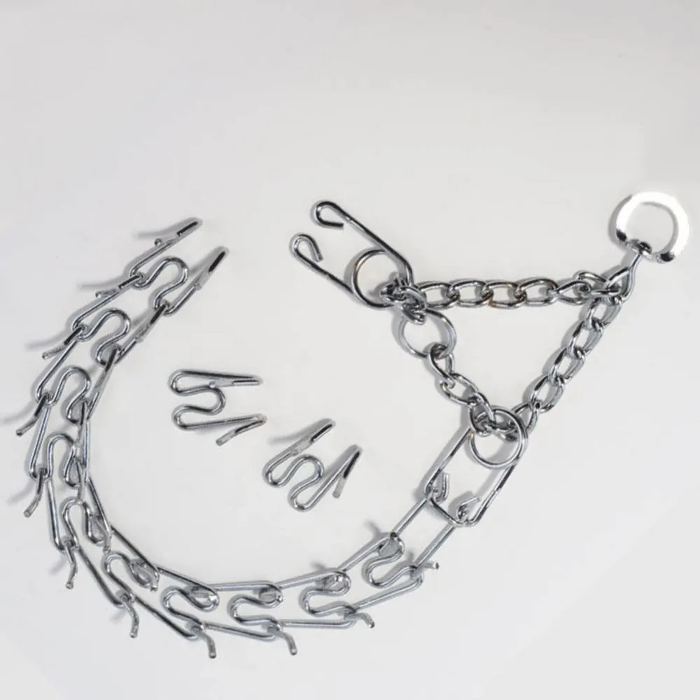 Collier étrangleur à dents ajustable en acier inoxydable miniature 2