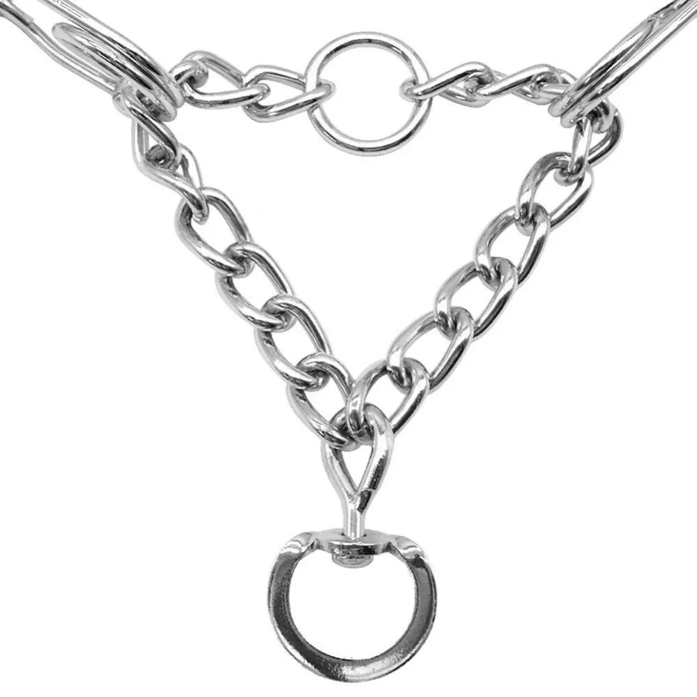 Collier étrangleur à dents ajustable en acier inoxydable miniature 3