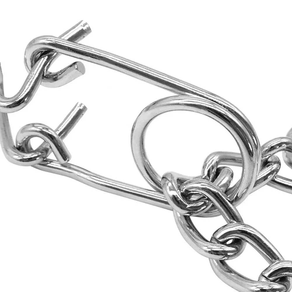 Collier étrangleur à dents ajustable en acier inoxydable miniature 5