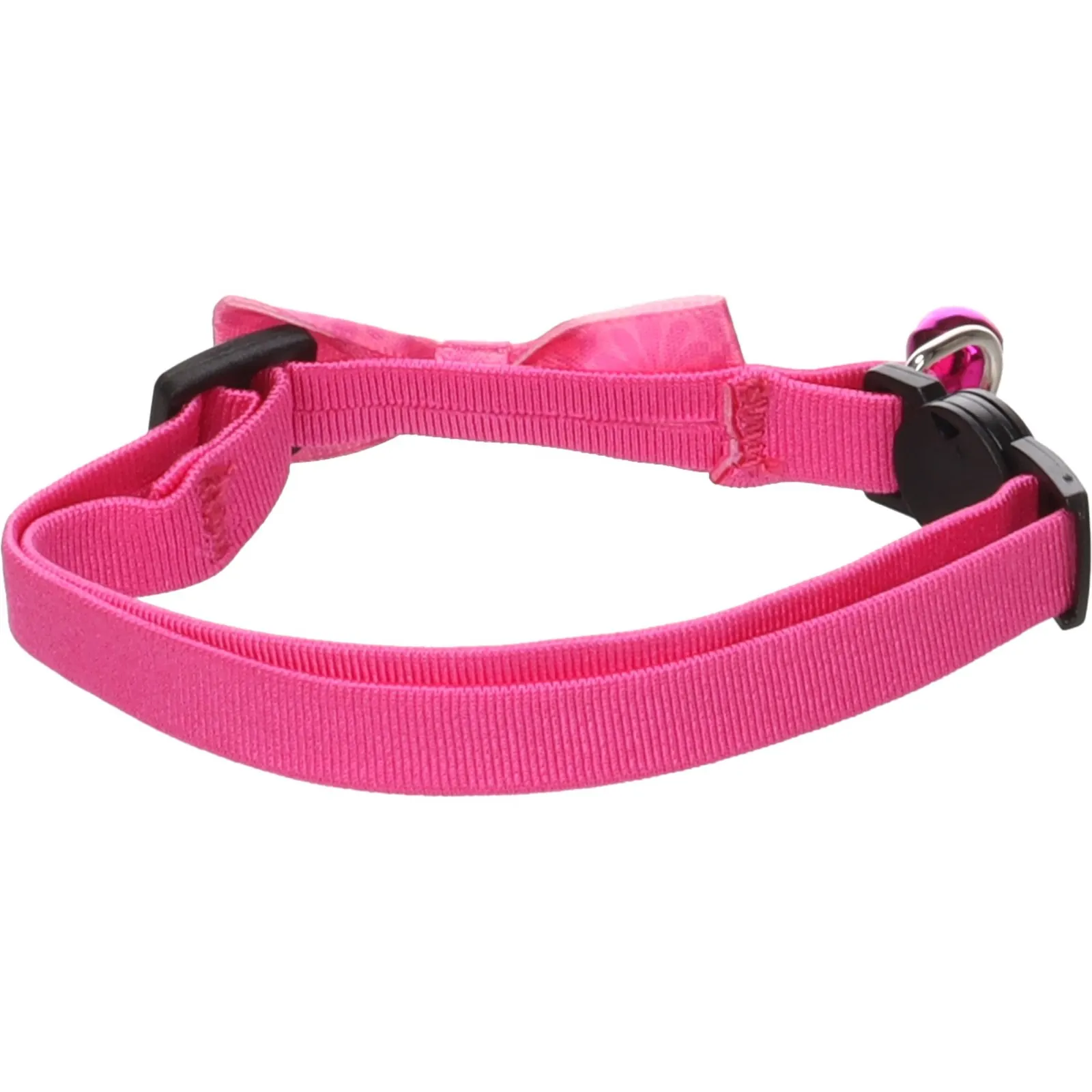 Collier Flamingo Chat avec Noeud Castor Rose miniature 3