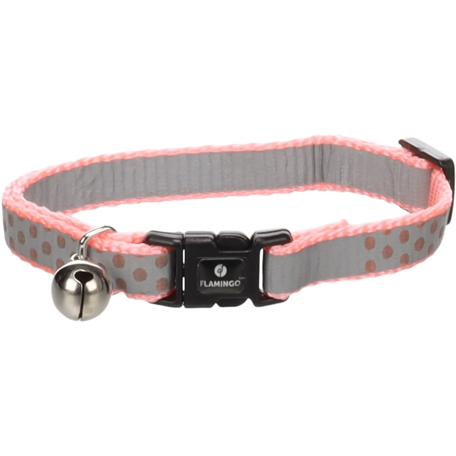 Collier Flamingo Chat Minx Rose saumon miniature 2