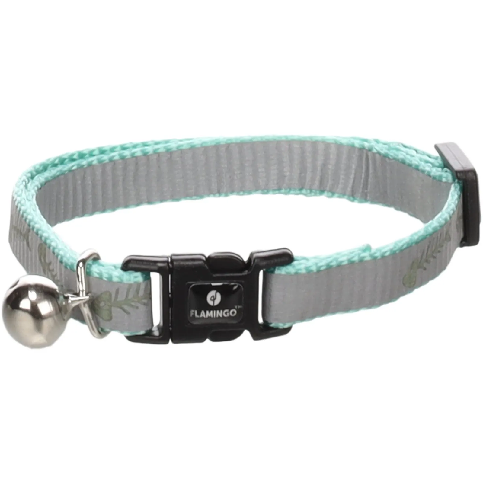 Collier Flamingo Chat Minx Vert Menthe miniature 2