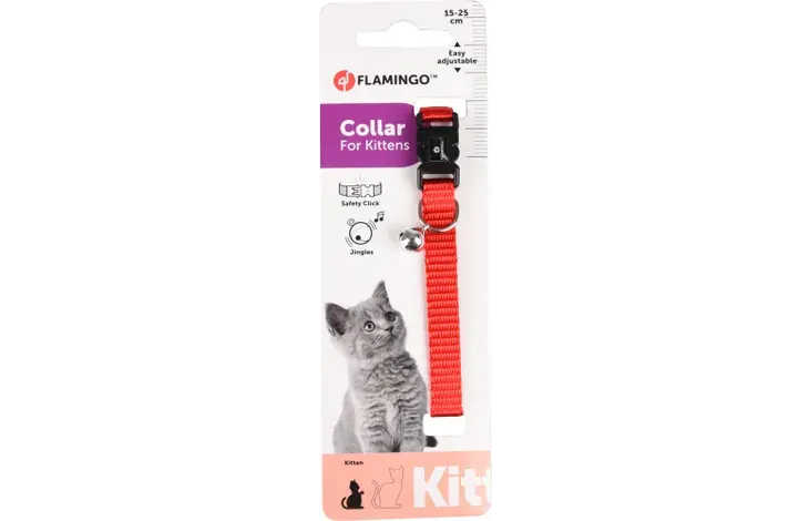Collier Flamingo Chaton Ziggi Rouge miniature 2