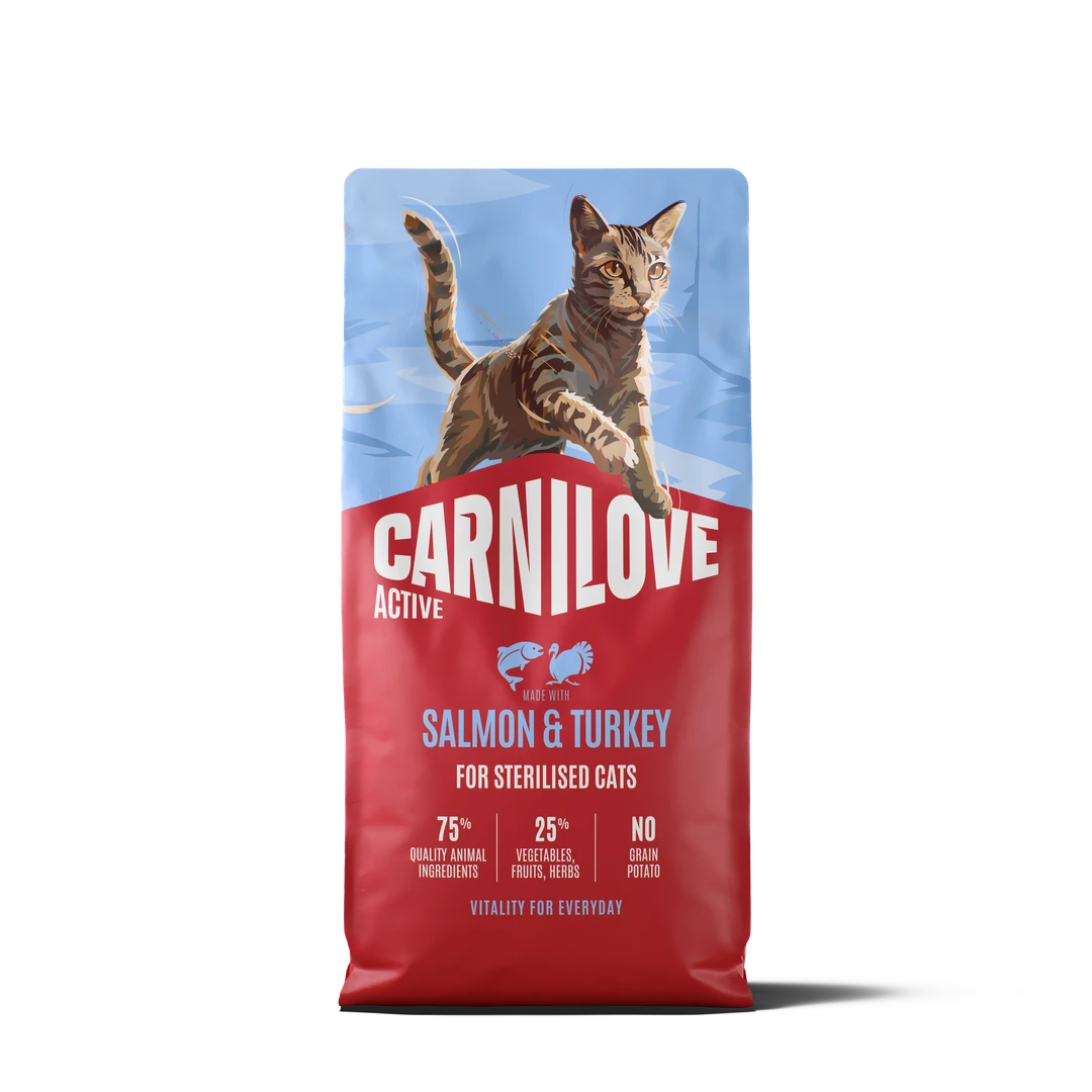 Croquettes Active au Saumon à la Dinde pour Chats Stérilisés — image 1