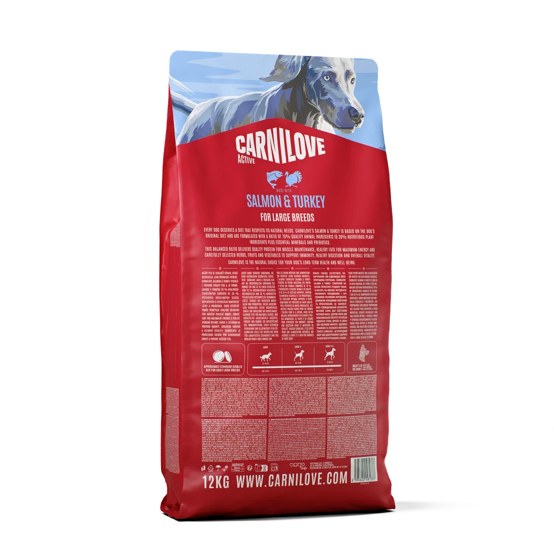 Croquettes Active au Saumon  à la Dinde pour Chiens de Grande Taille miniature 2
