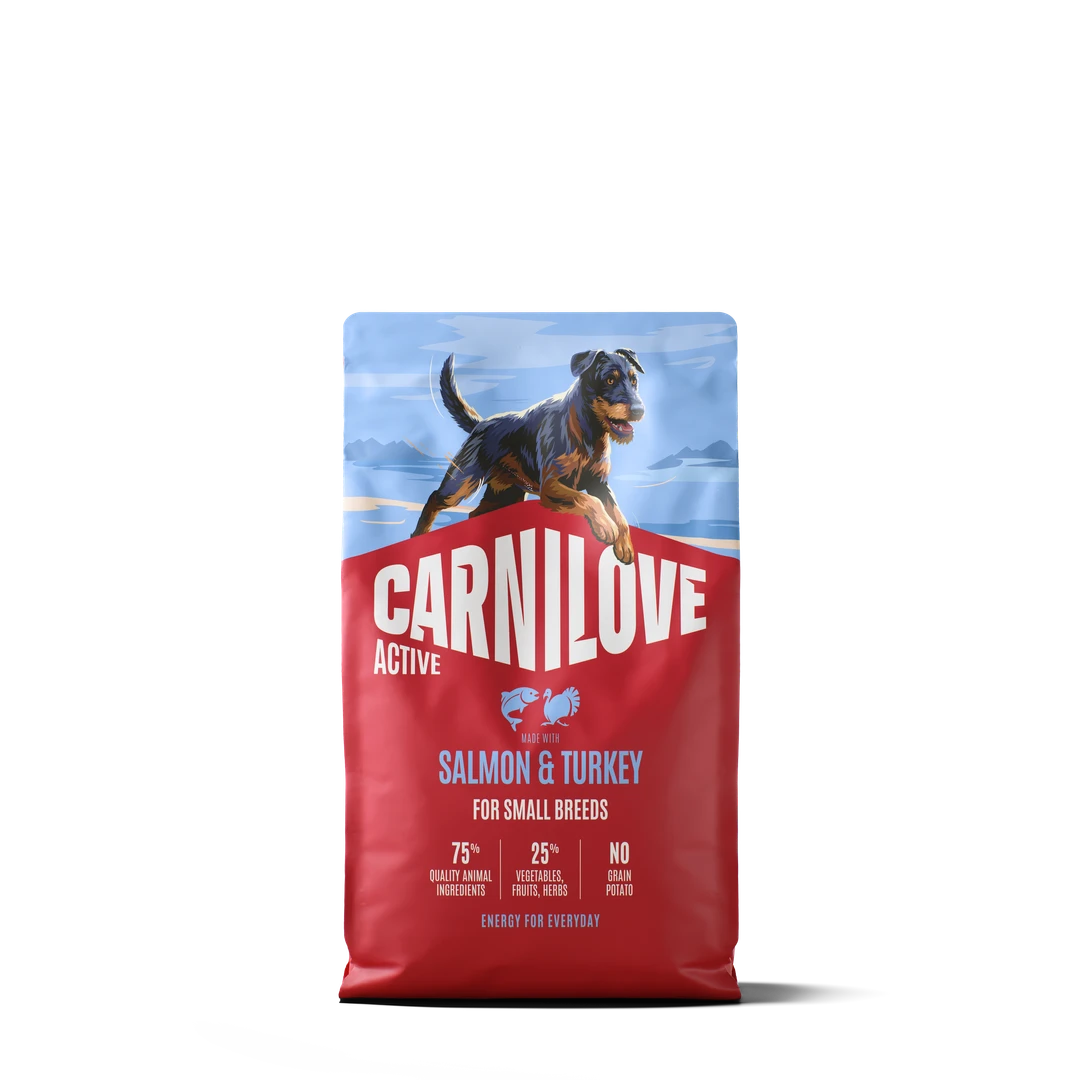 Croquettes Active au Saumon  à la Dinde pour Chiens de Petite Taille