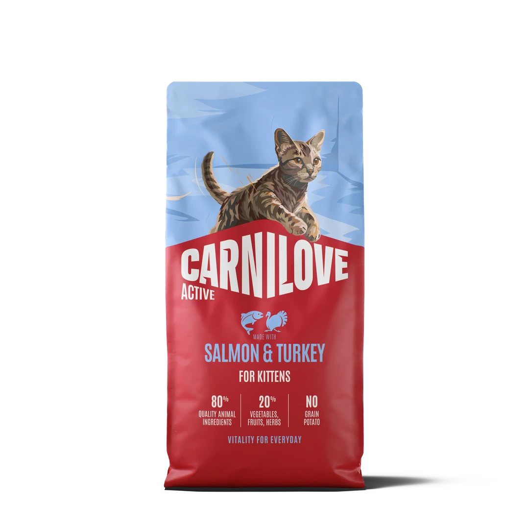 Croquettes Carnilove Saumon Frais  Dinde pour Chaton 
