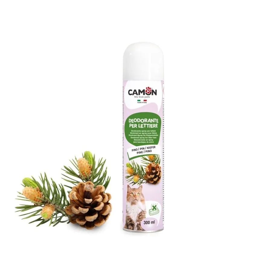 Désodorisant Camon en Spray au Pin pour Bacs à litière 300ml miniature 2
