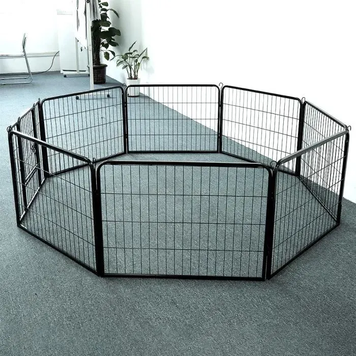 Enclos pour chien 70cm*100cm 8 parts miniature 2