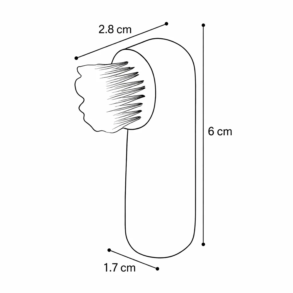 Brosse à Dents De Doigt Dentes Pour Chien – Flamingo miniature 2