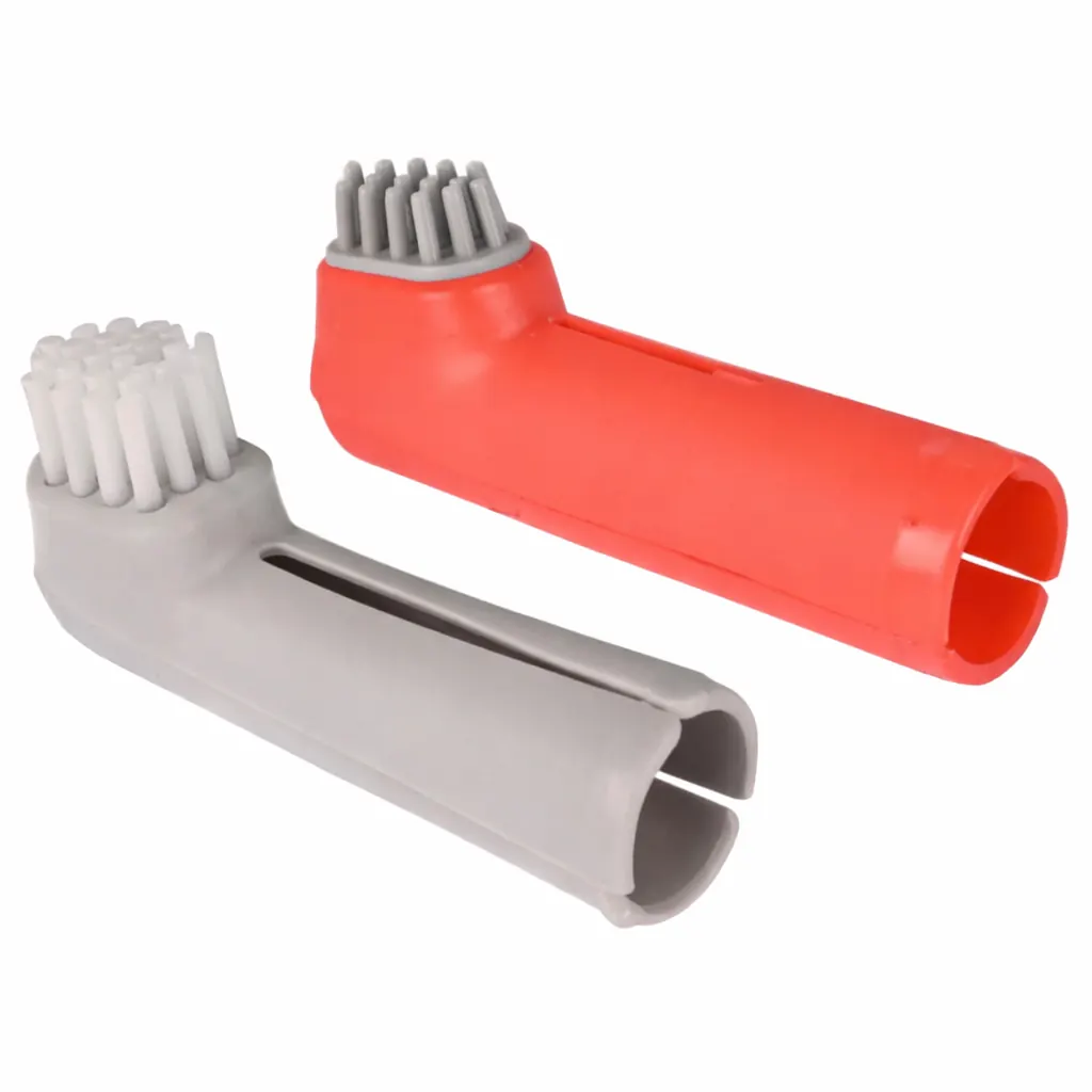 Brosse à Dents De Doigt Dentes Pour Chien – Flamingo miniature 4