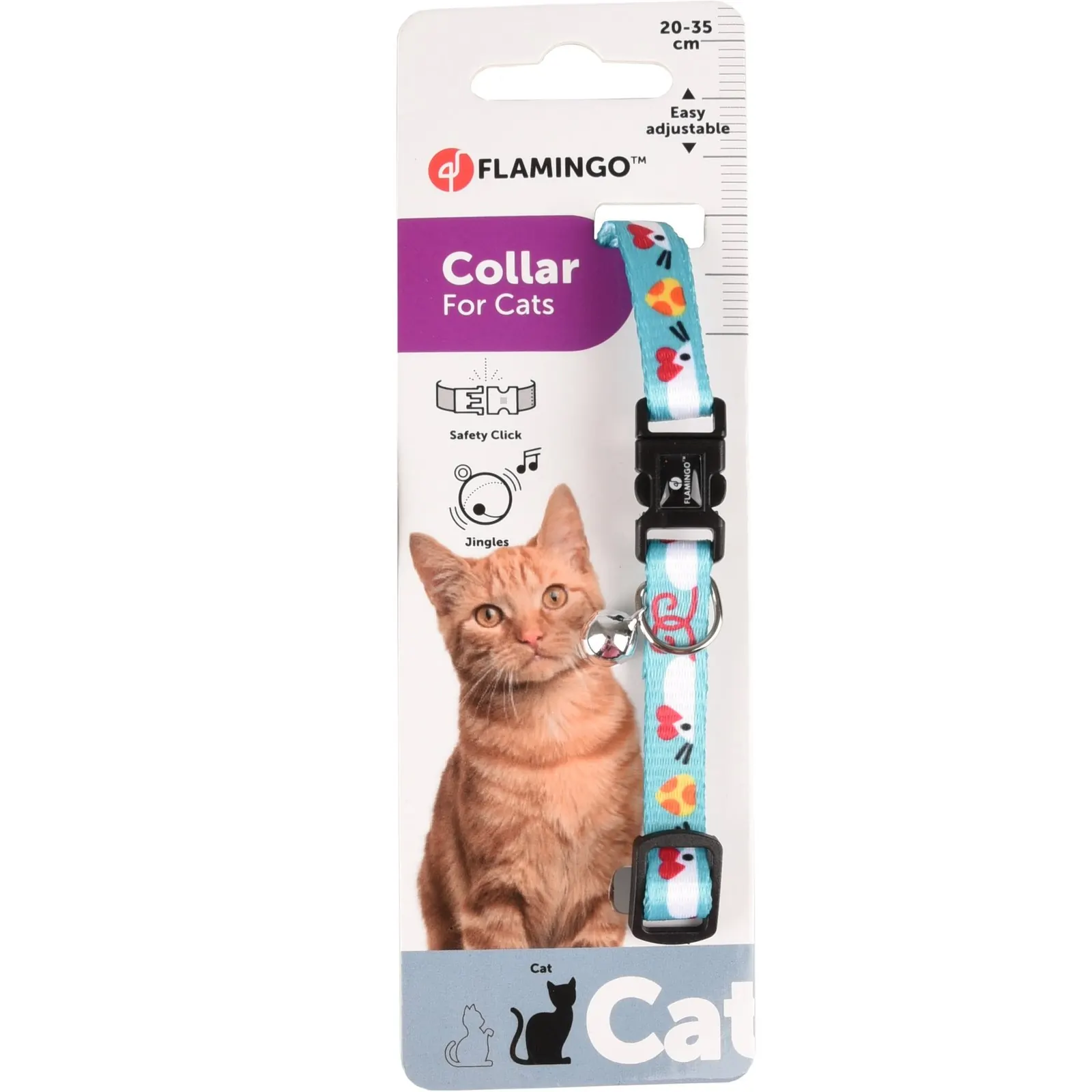 Collier Flamingo Chat Arwen 20-35cm miniature 2