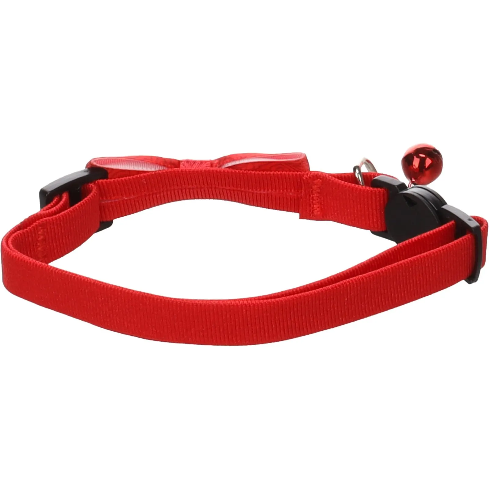 Collier Flamingo Chat avec Noeud Castor Rouge miniature 3