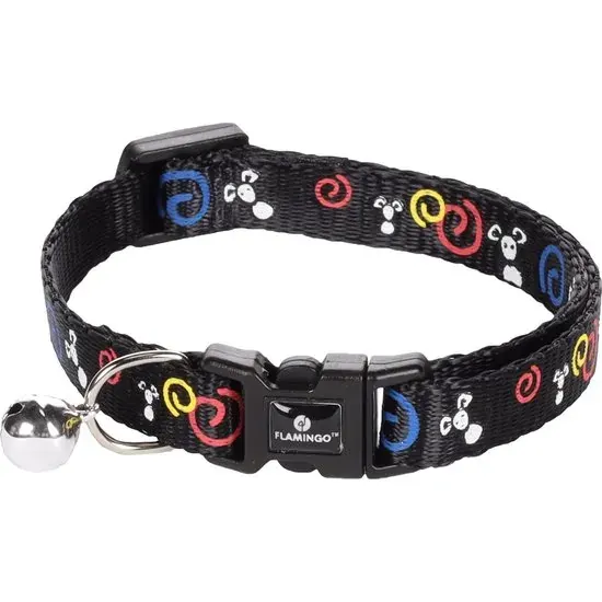 Collier Flamingo Chat Ziggi Motif Souris Noir miniature 2
