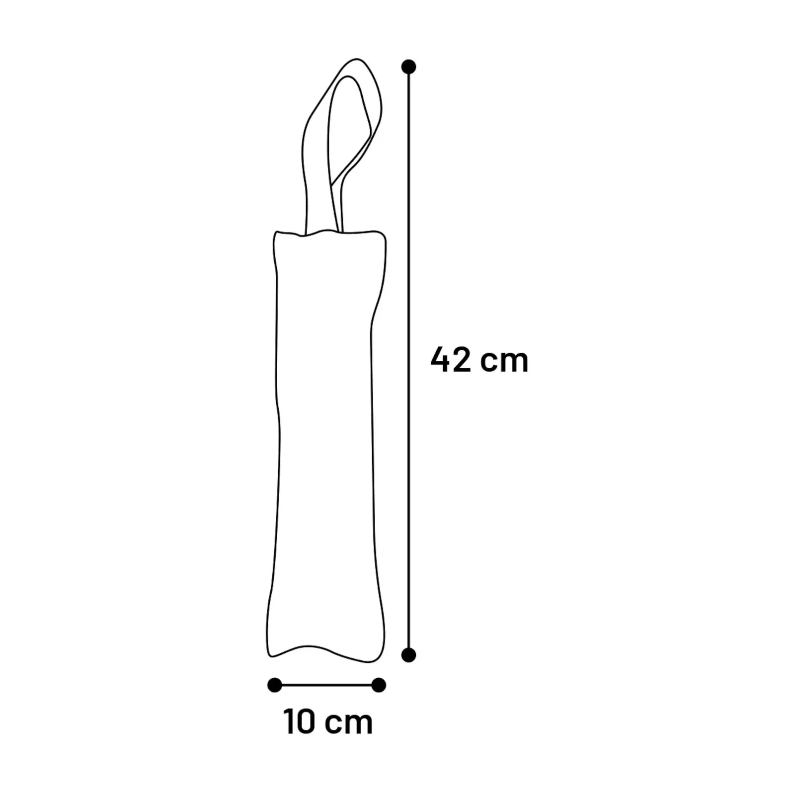 Flamingo Jouet Baton Treena Dummy Brun Clair 10cm L x 6.5cm l x 42cm H miniature 2