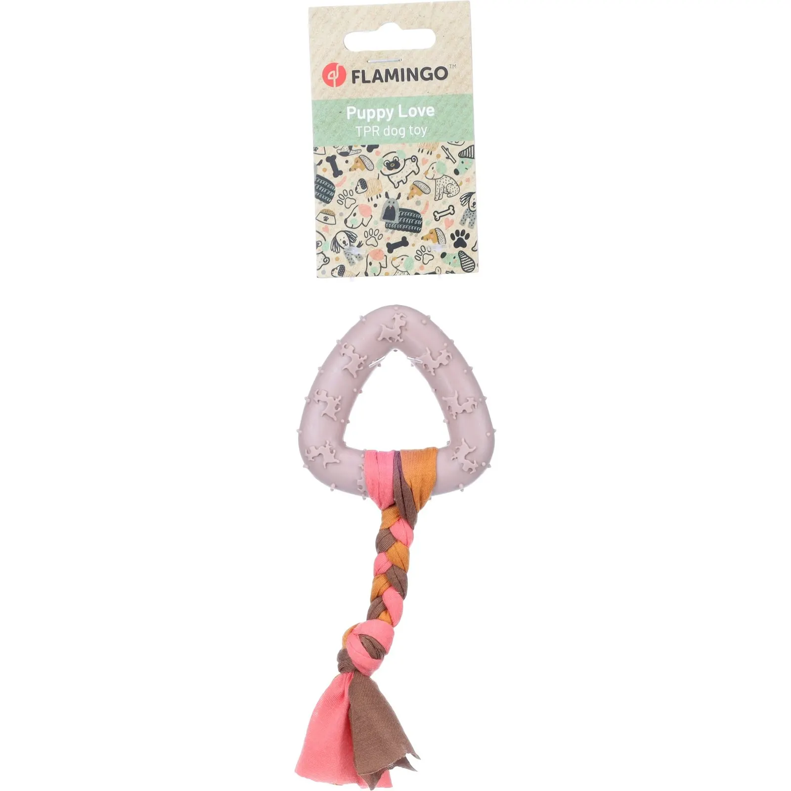 Flamingo Jouet Pour Chien Bunty Triangle Taupe miniature 2