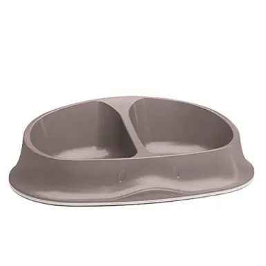 Gamelle Chic Double (Marron et vert) miniature 2