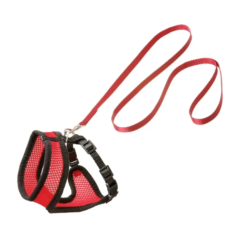 Harnais avec laisse Flamingo Chat Harms Rouge Et Noir miniature 2