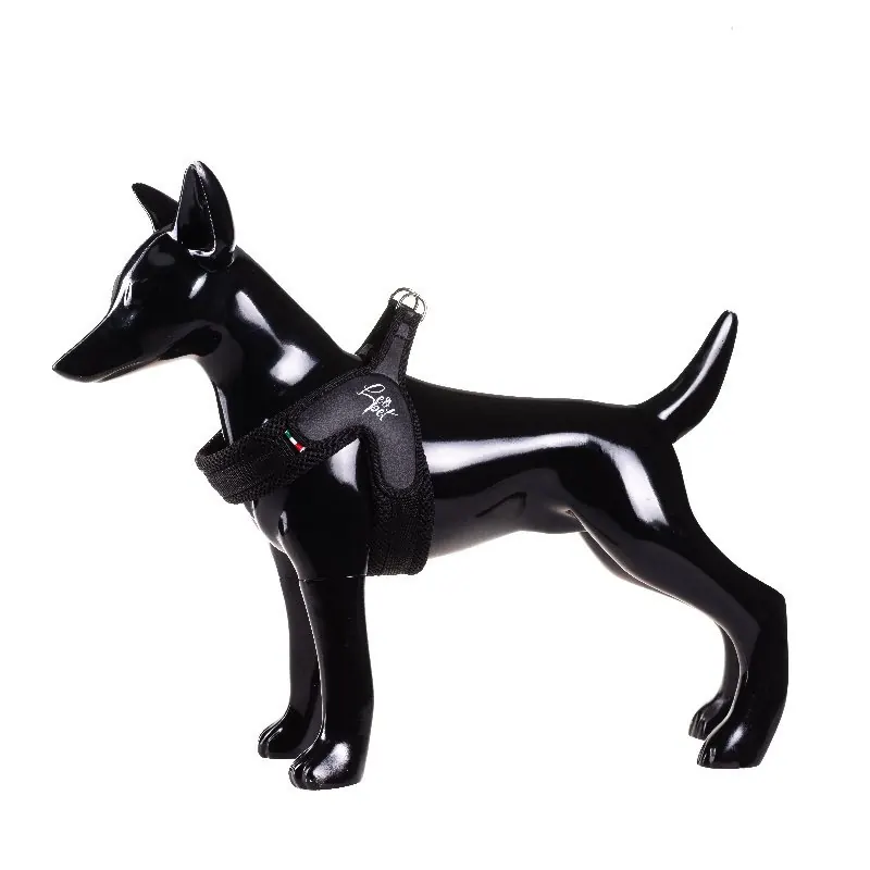 Harnais réglable en PVC, nylon et maille Noir ( Plusieurs Tailles ) miniature 2