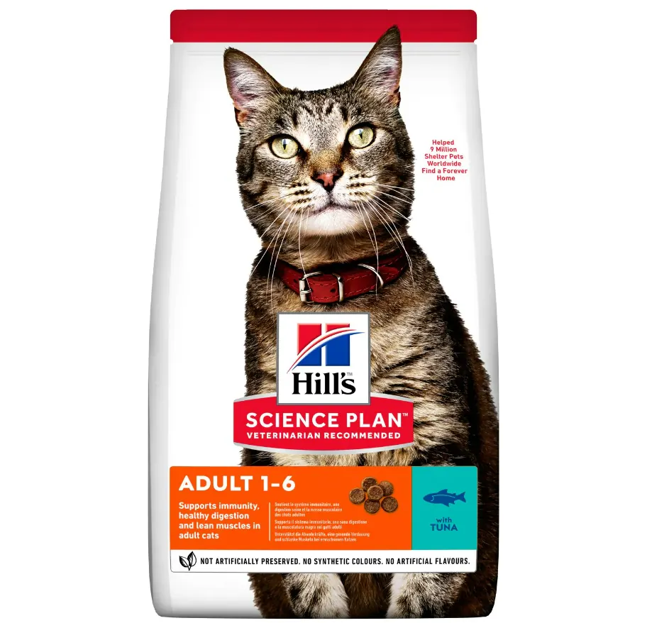 Hill’s Science Plan Croquettes pour Chat Adulte au Thon (1.5kg) miniature 2