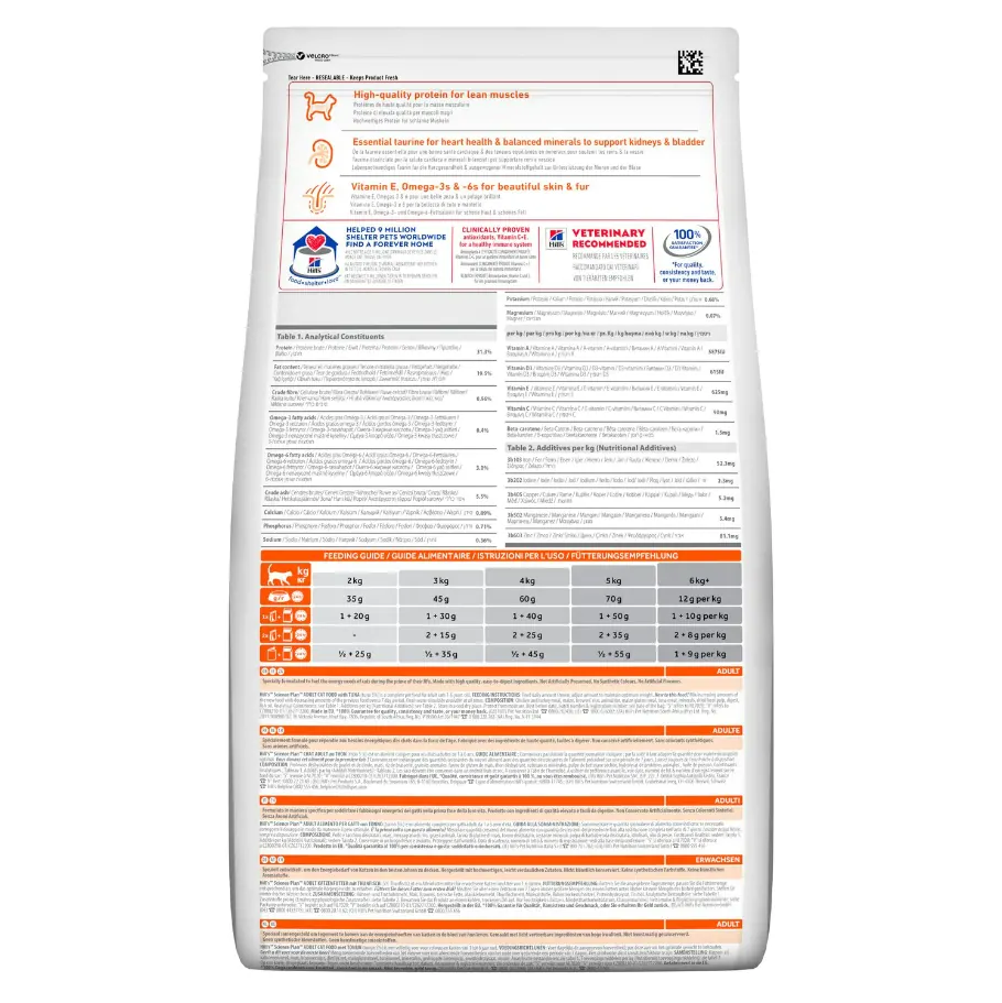Hill’s Science Plan Croquettes pour Chat Adulte au Thon (1.5kg) miniature 3