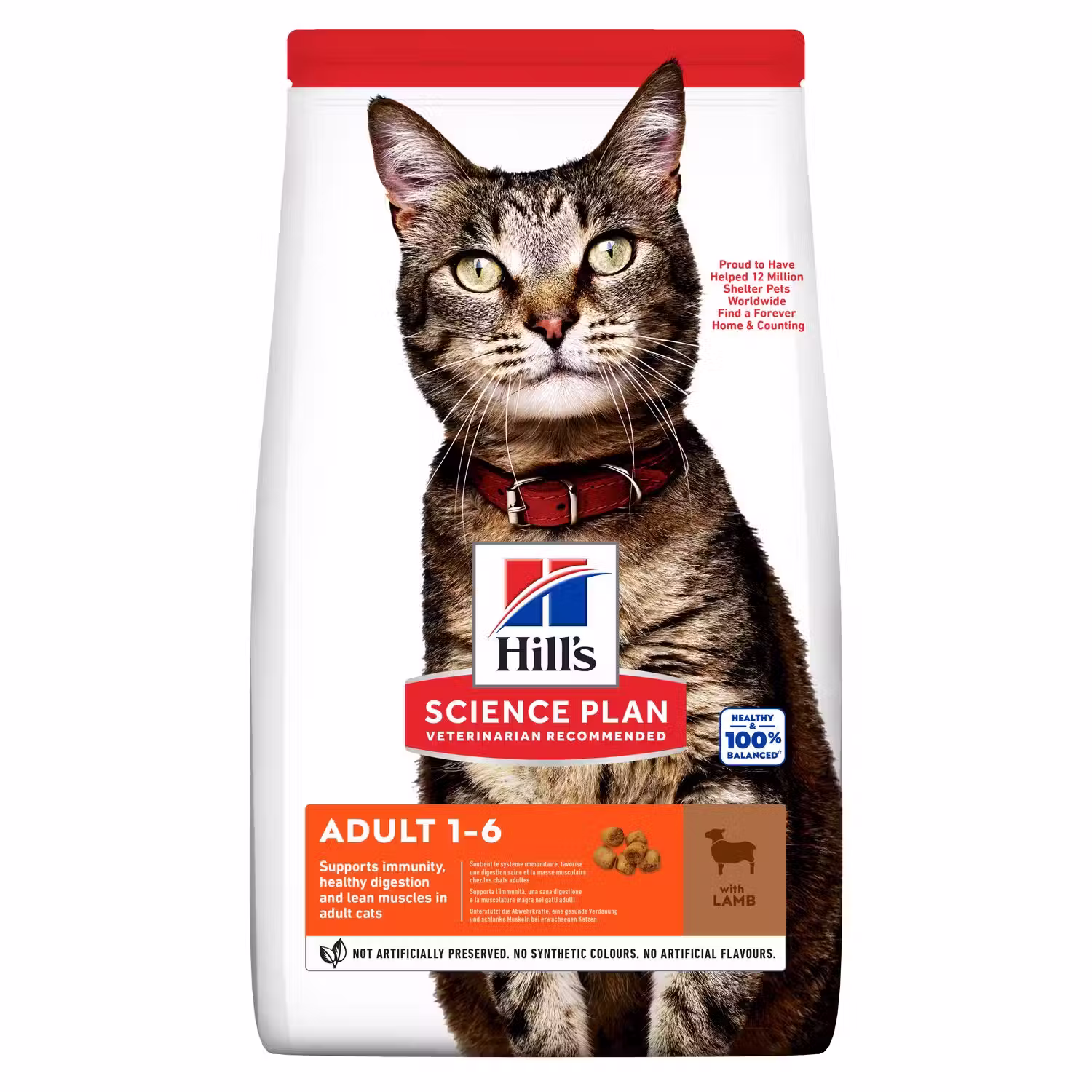 Hill’s Science Plan Croquettes pour Chat Adulte à l’Agneau  (1.5kg)