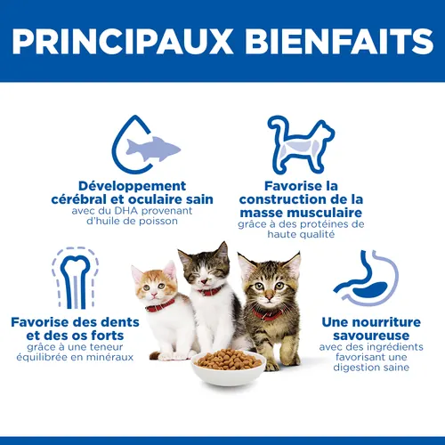 Hill’s Science Plan Croquettes Pour Chaton Au Saumon (1.5kg) Promo miniature 4