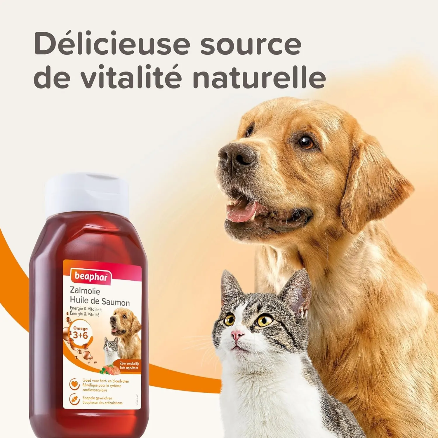 Huile de saumon pour chien et chat Beaphar 430 ml miniature 4