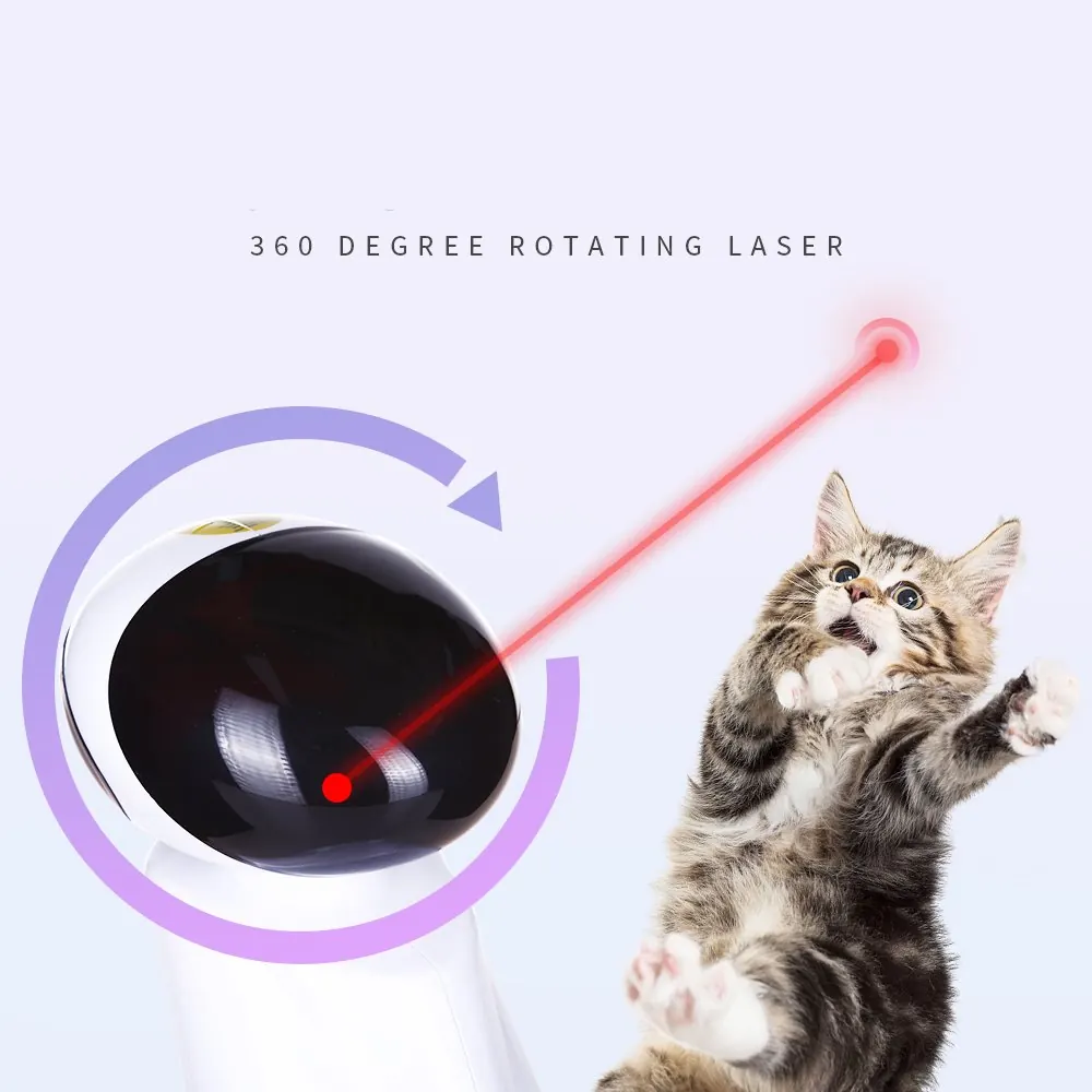 Jouet laser interactif (automatique) pour chat et chien miniature 2