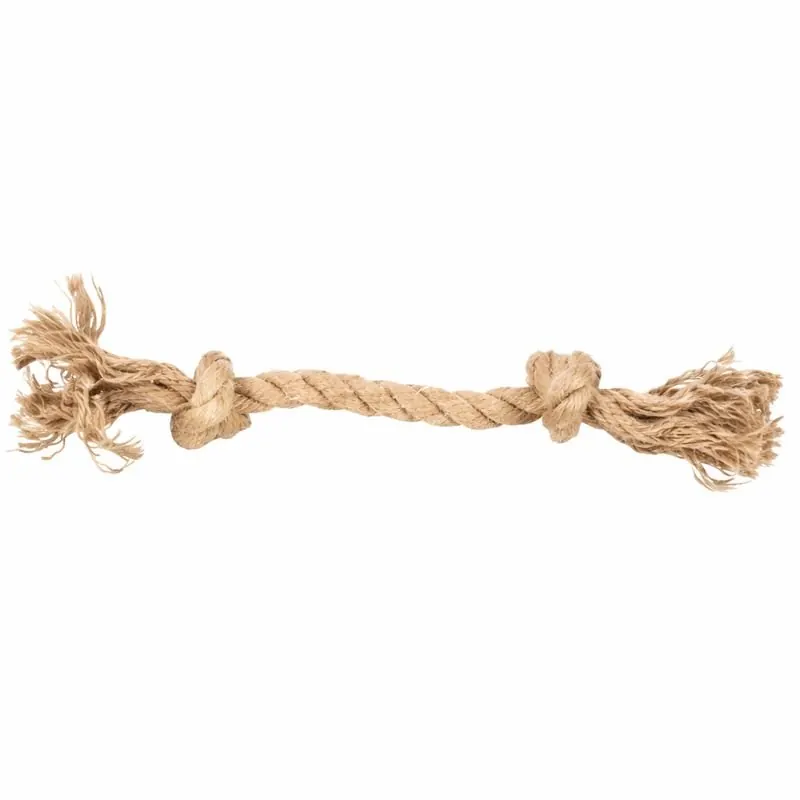 Flamingo Jouet Chanvre Kush Cordon Avec 2 Noeuds Brun miniature 2