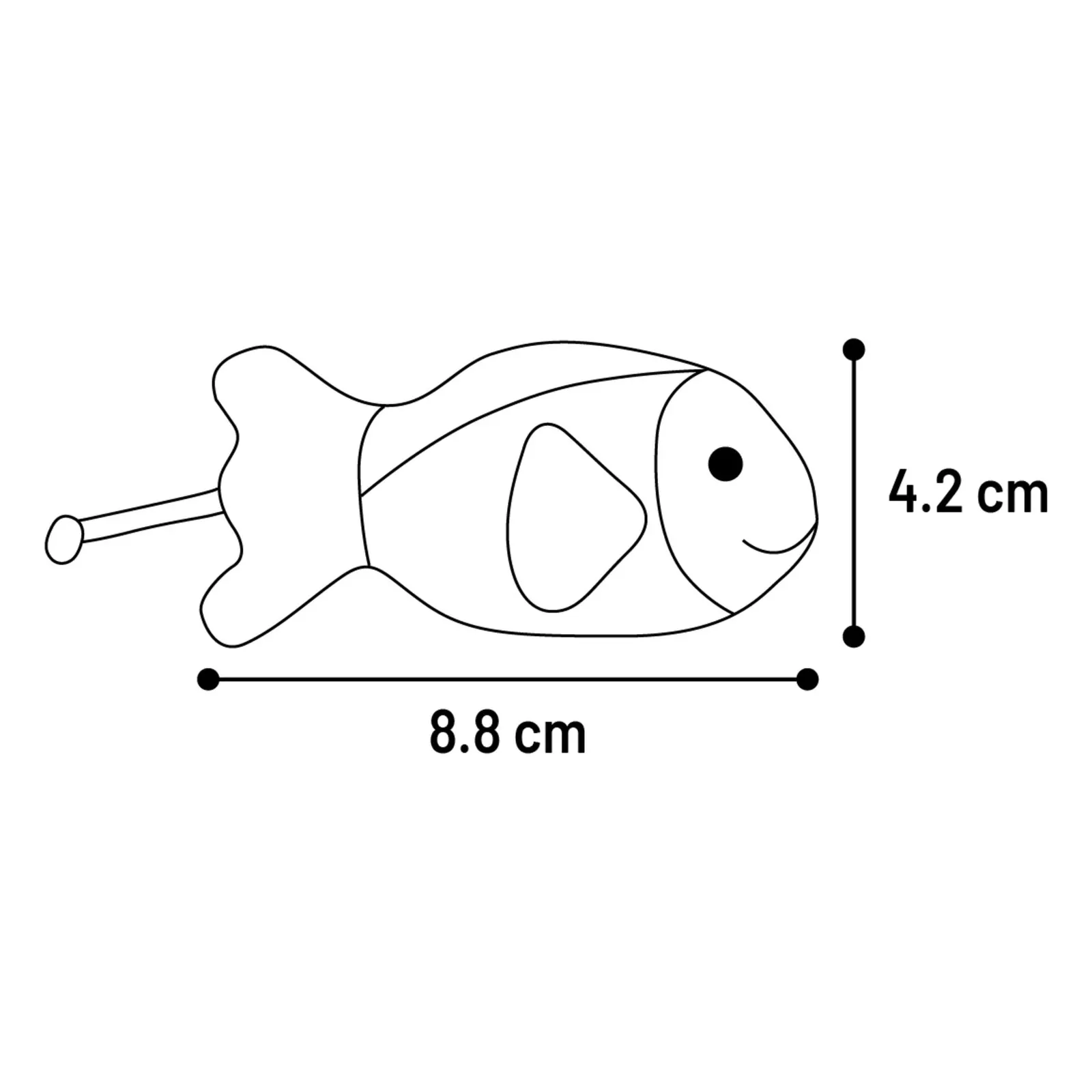 Jouet Flamingo Nitz Poisson Orange miniature 3