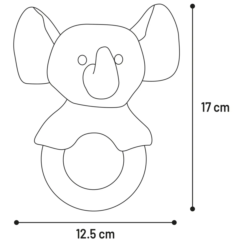 Jouet Pour Chiot et Adult Fabbo Éléphant Blanc – Flamingo miniature 2