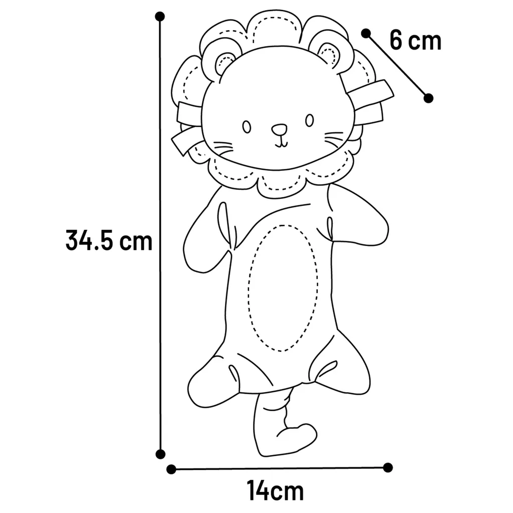 Jouet Pour Chiot et Adult Kobe Lion Brun – Flamingo miniature 2
