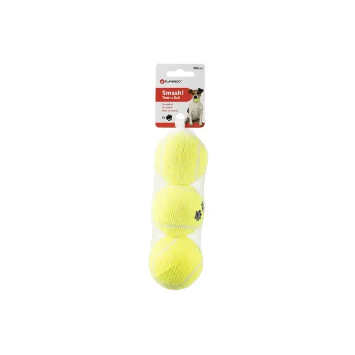 Jouet Smash Balle de tennis Jaune 3 balles miniature 3