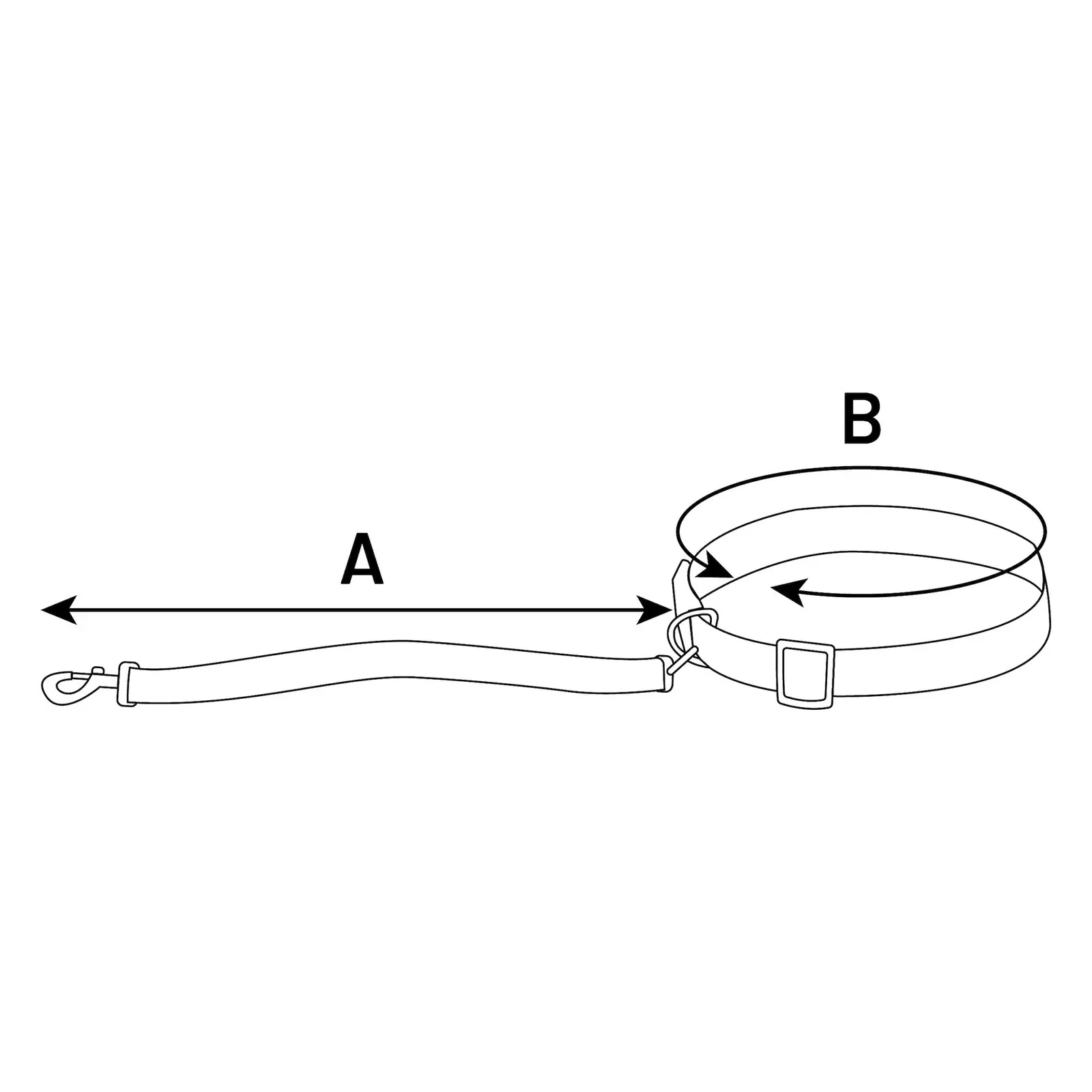 Laisse pour le jogging Flamingo avec ceinture ventrale Rono Bleu miniature 3