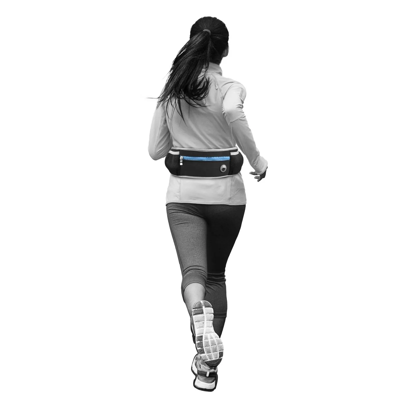 Laisse pour le jogging Flamingo avec ceinture ventrale Rono Bleu miniature 5