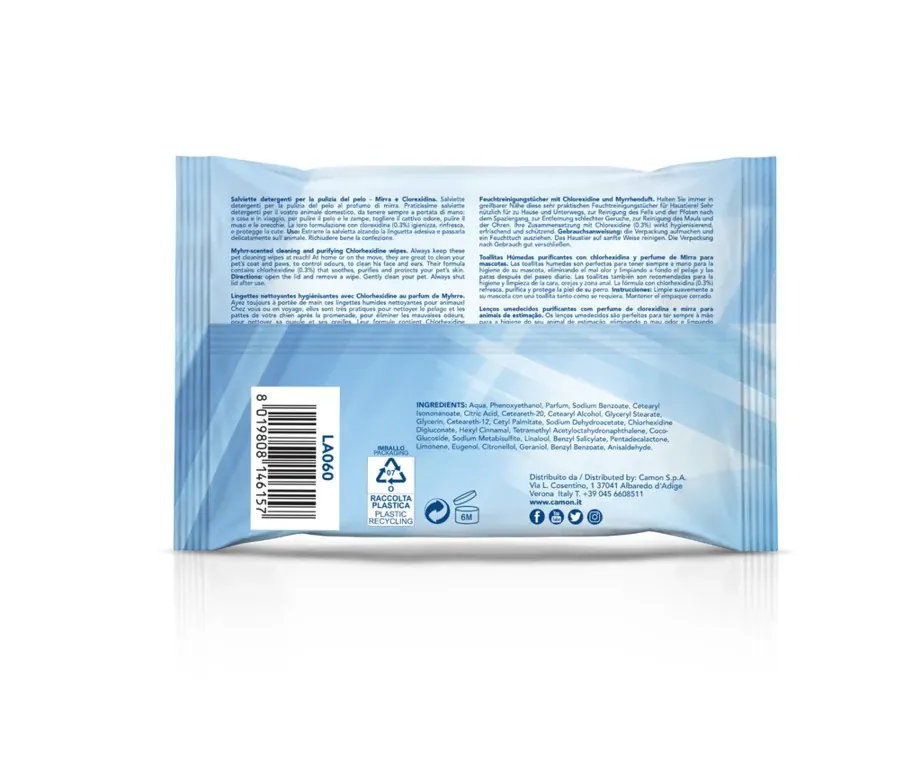 Lingettes à la Myrrhe et à la Chlorhexidine (40 Pcs) – Camon miniature 2