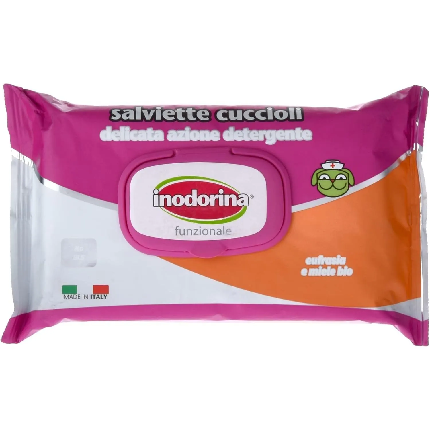 Lingettes Inodorina pour Chien et Chat (Euphrasia Et Miel Blanc) 40pc miniature 4
