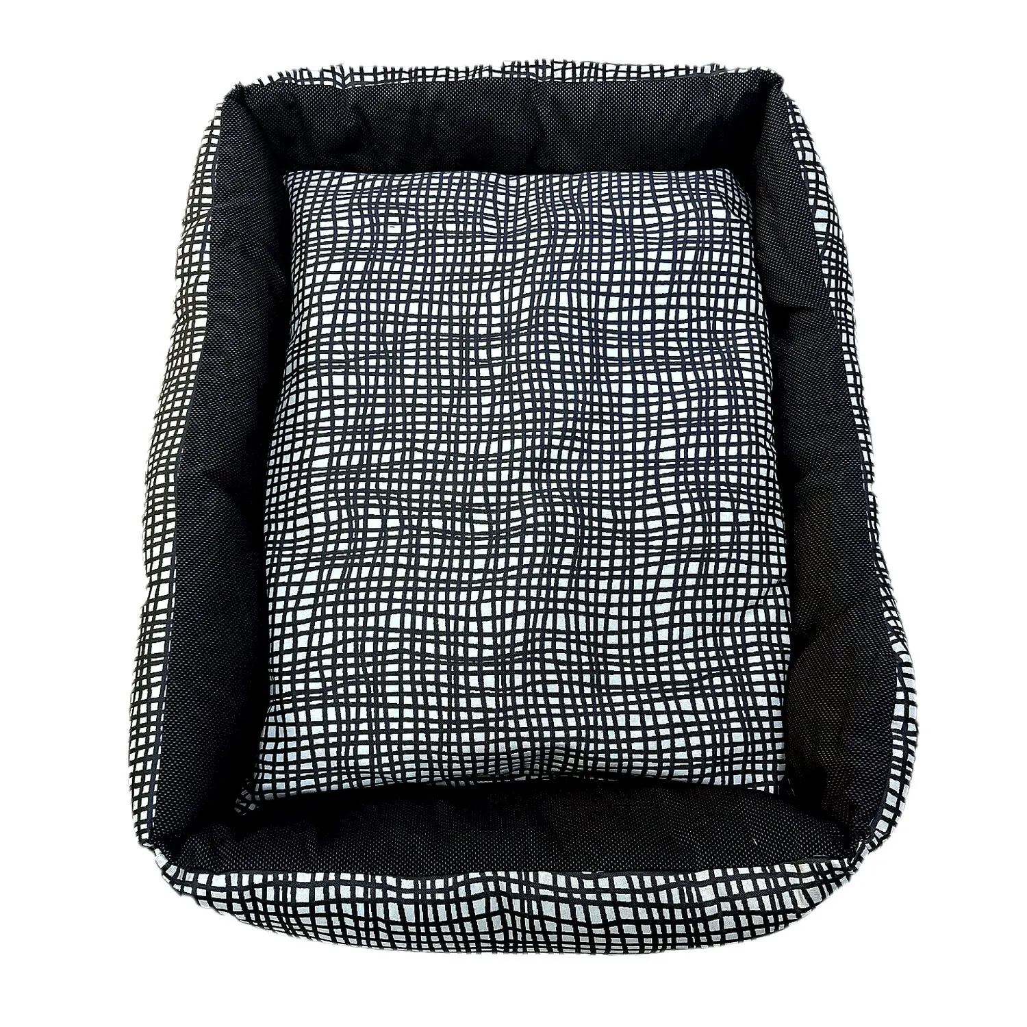 Lit pour Chien premium Motif Noir et Blanc Gris (75x55cm | 95x65cm) miniature 2