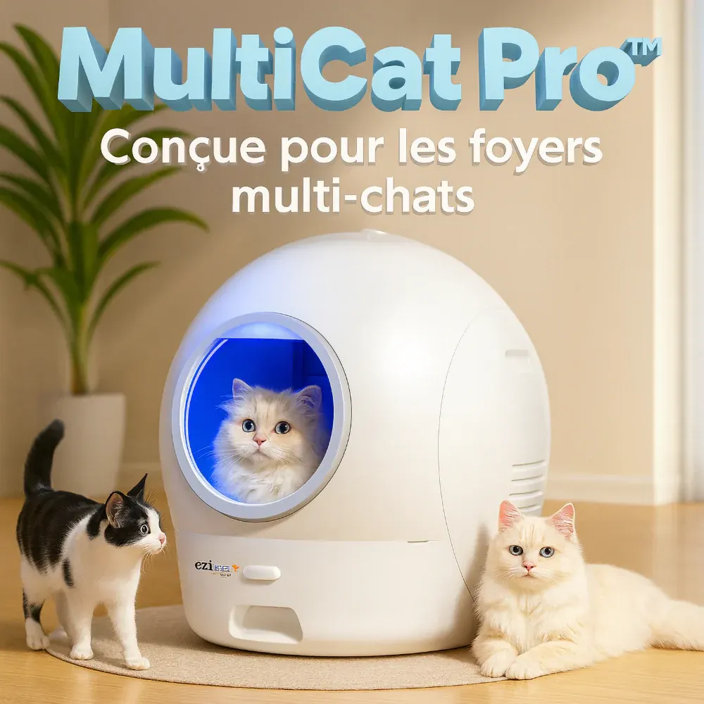 Litière Automatique et Connectée avec Application EziClean Robot k10i miniature 4