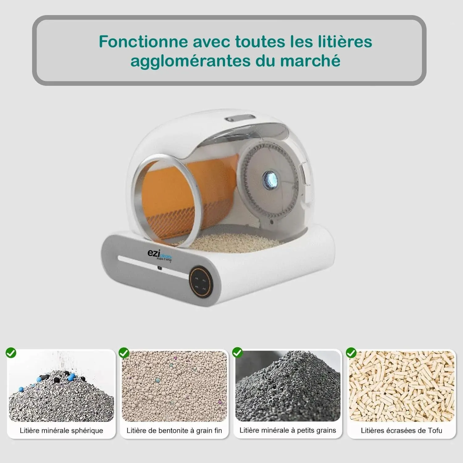 Litière Automatique et Connectée avec Application EziClean Robot k8i miniature 4