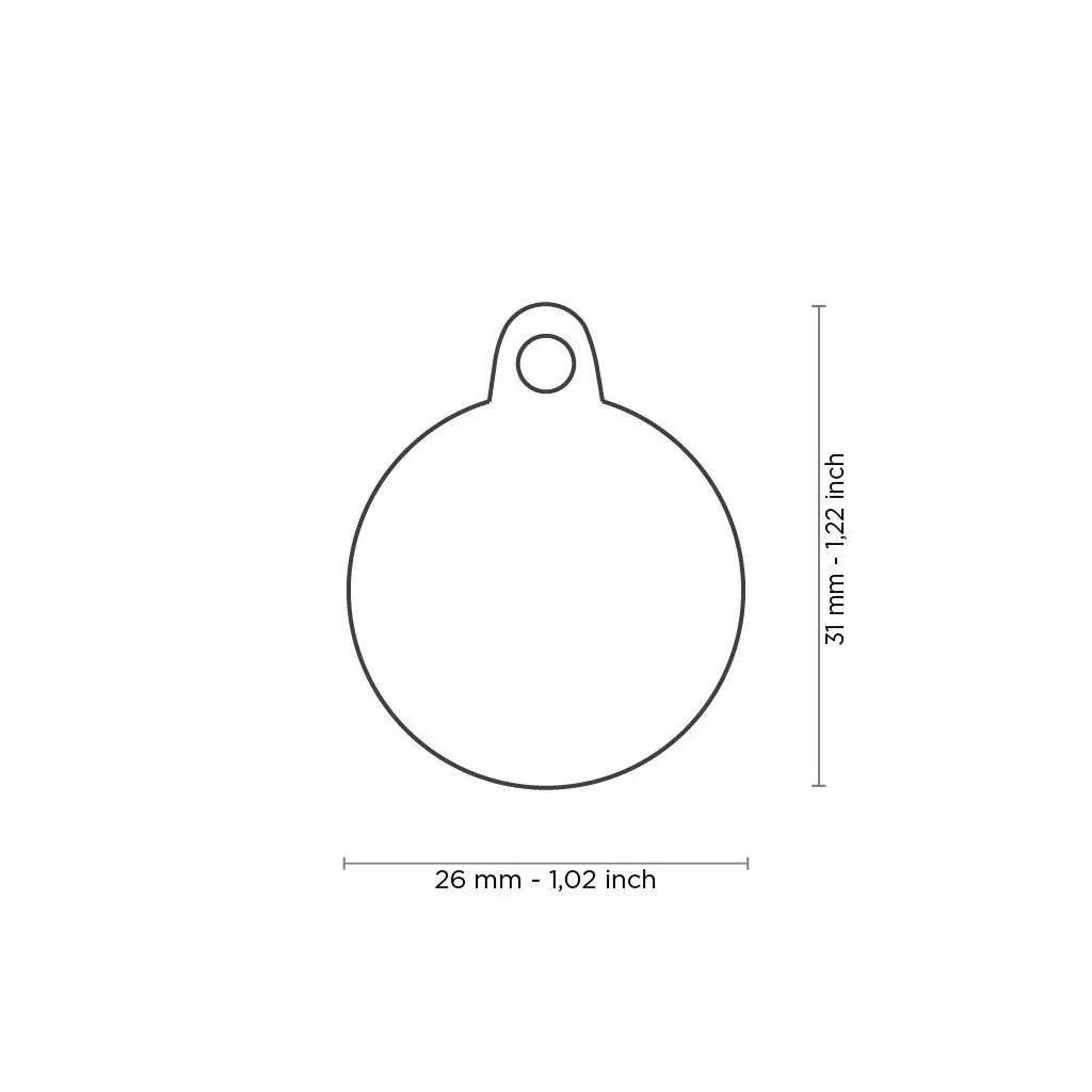 Médaille Basic Handmade Cercle Violet Petit miniature 3